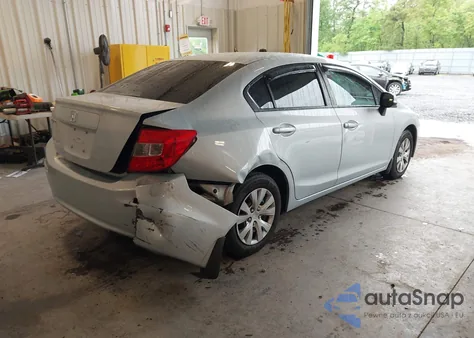 2012 Honda Civic Lx из США, поврежденный, VIN 2HGFB2F57CH579010